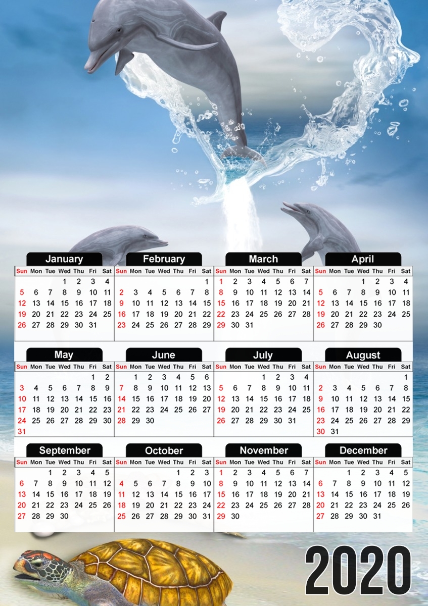 Calendrier The Heart Of The Dolphins
