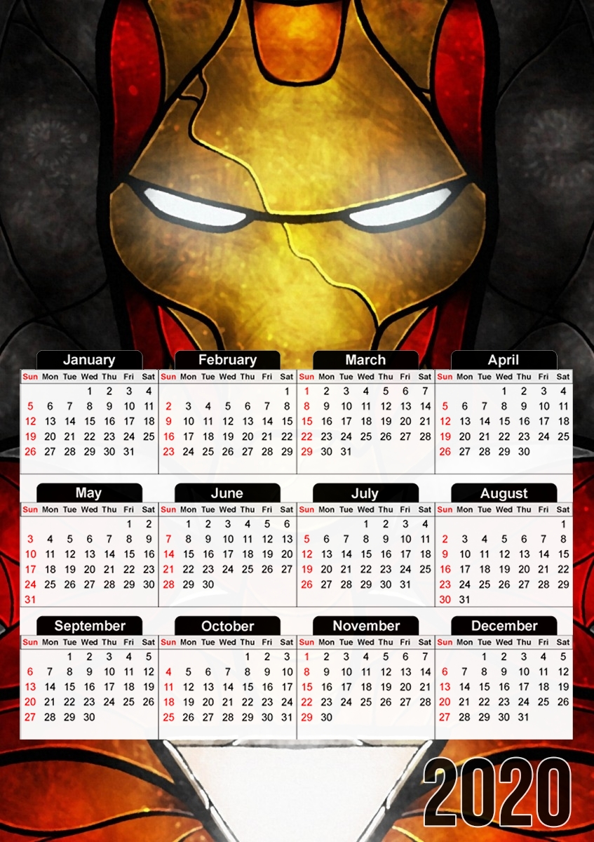 Calendrier photo 30x43cm format A3 The Iron Man