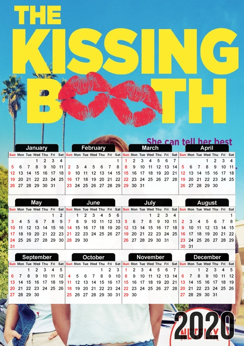 Calendrier The Kissing Booth