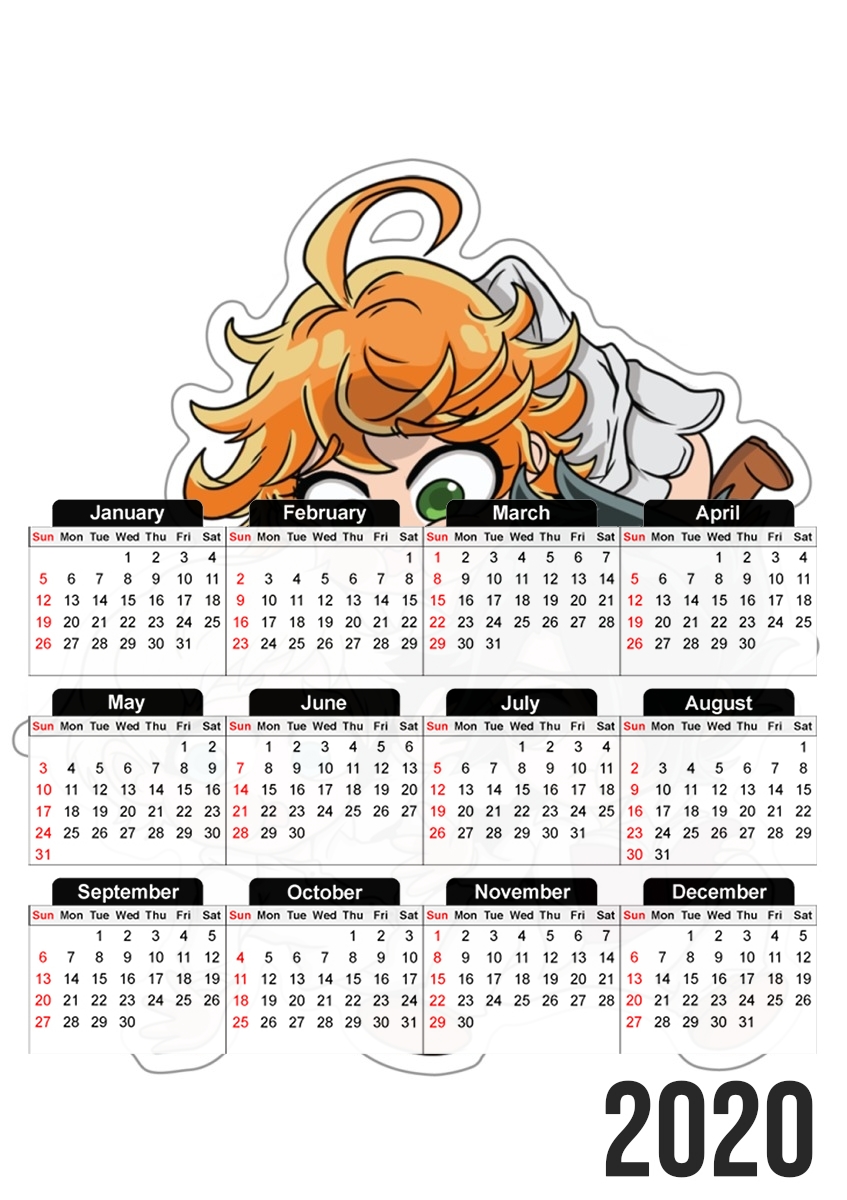 Calendrier The Promised Neverland - Emma, Ray, Norman Chibi