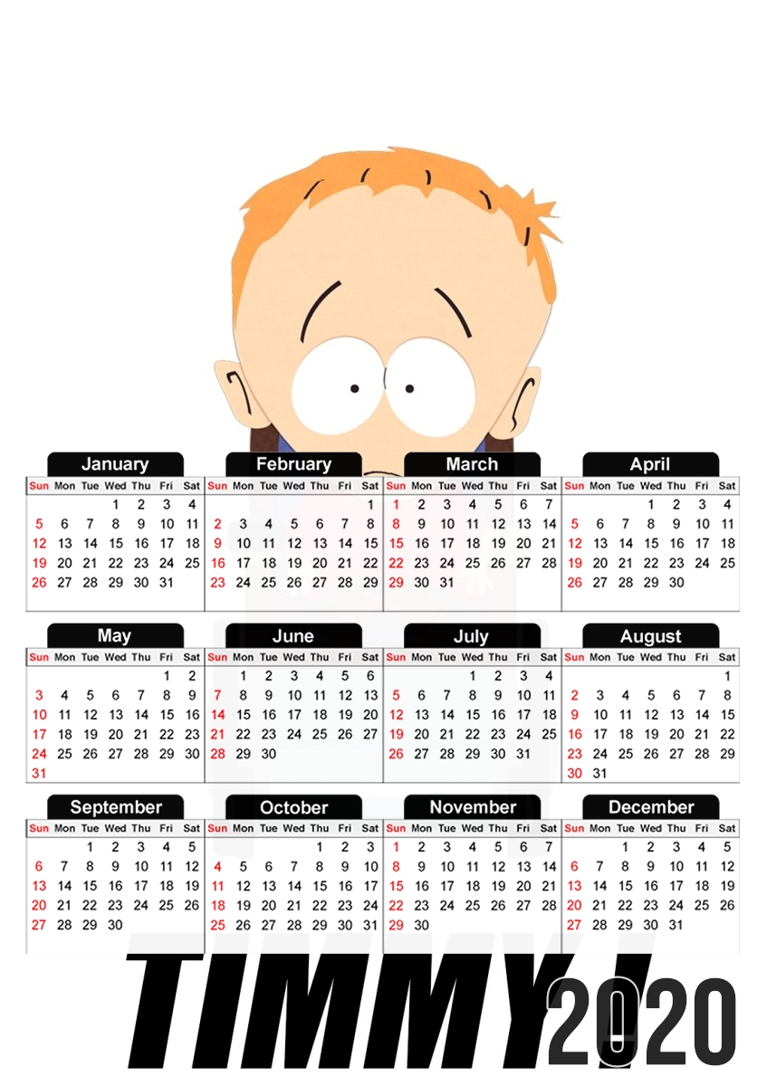 Calendrier Timmy South Park