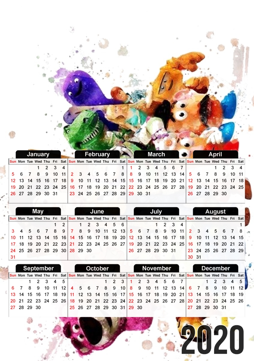 Calendrier Toy Story Watercolor