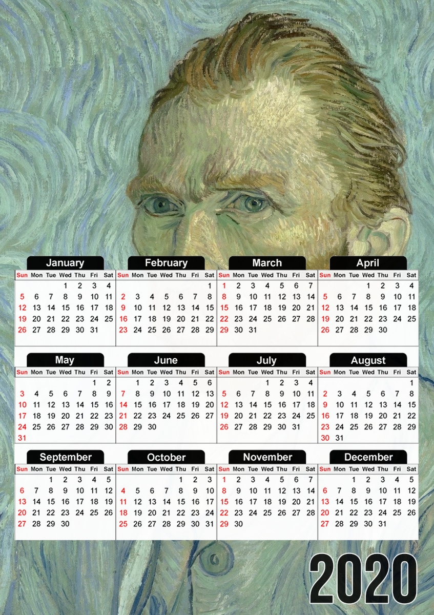 Calendrier Van Gogh Self Portrait