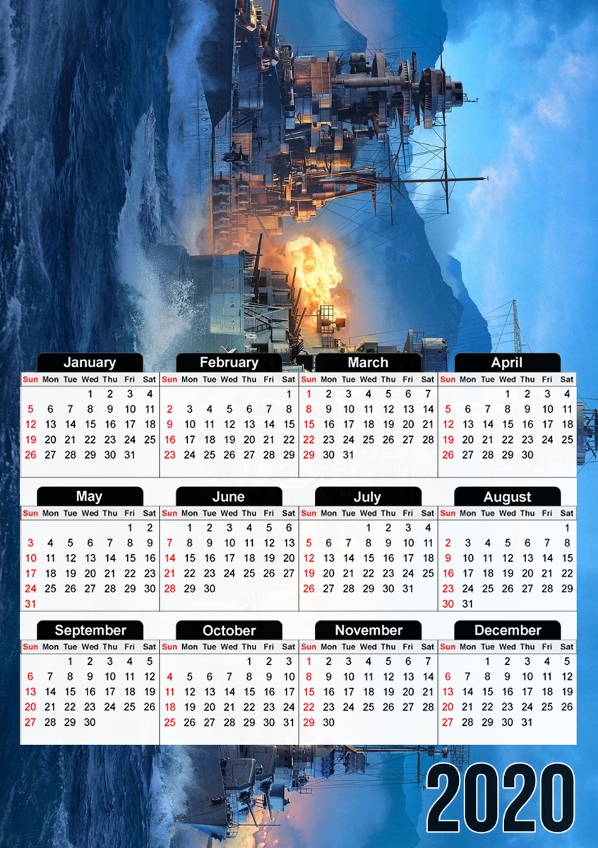 Calendrier Warships - Bataille navale