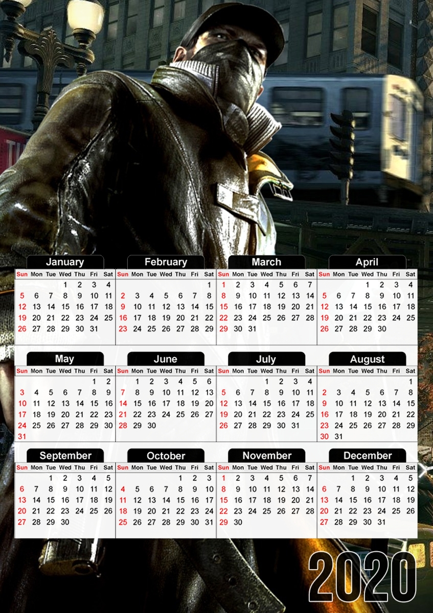 Calendrier Watch Dogs Everything is connected
