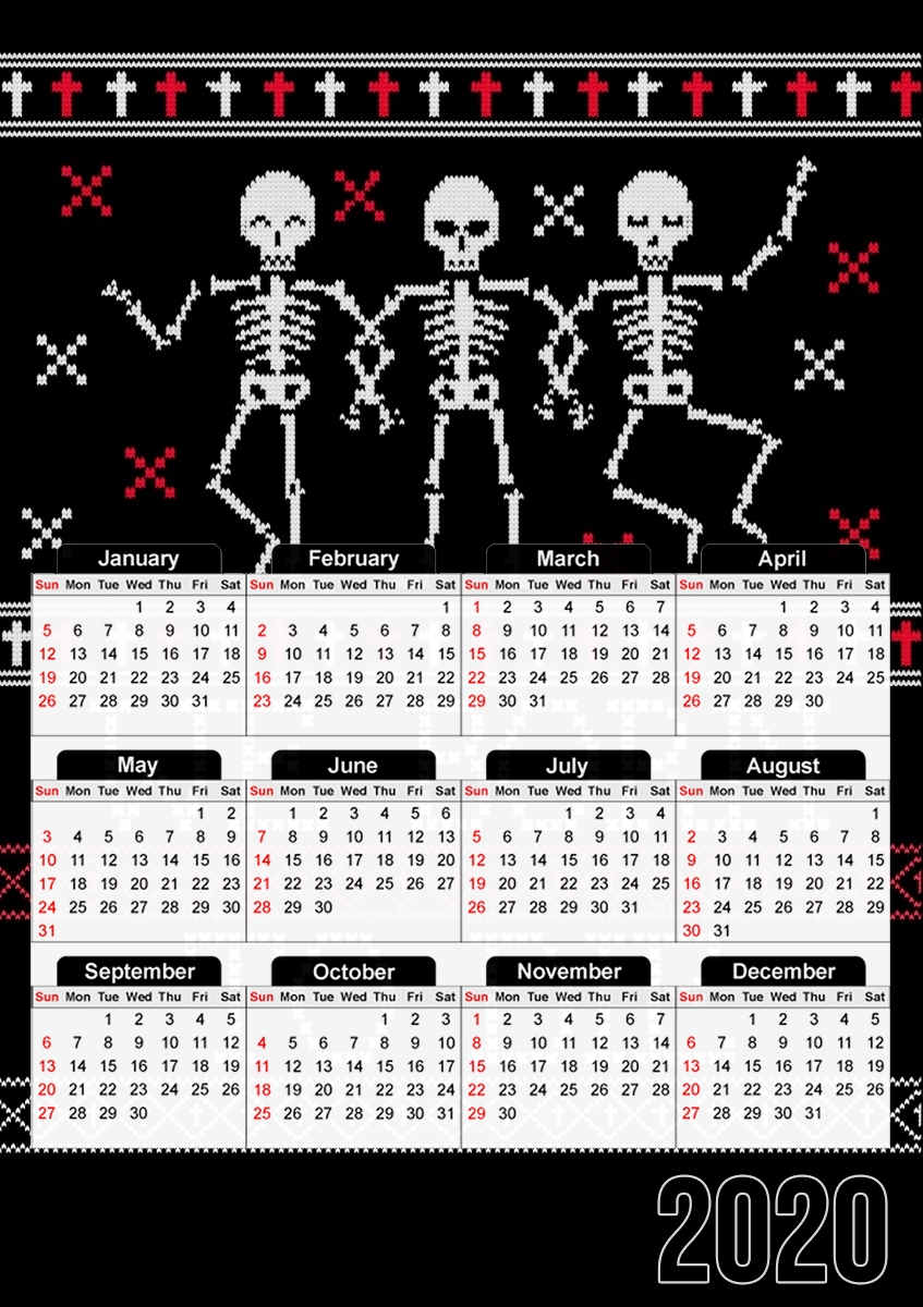 Calendrier We born to die Ugly Halloween