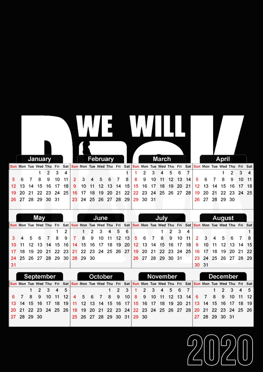 Calendrier We will rock you