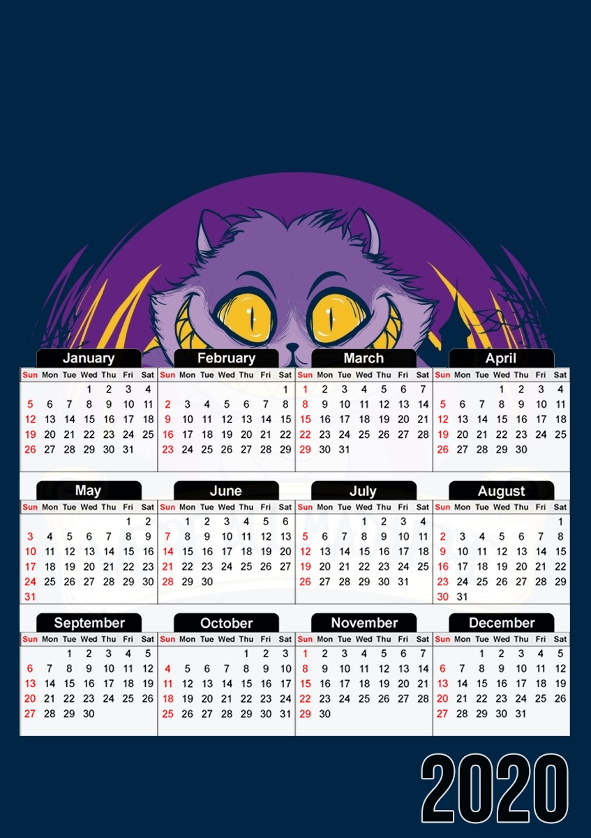 Calendrier We're all mad here