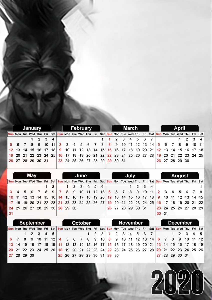 Calendrier Yasuo Lol Character