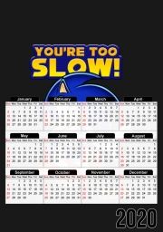 calendrier-photo You're Too Slow - Sonic
