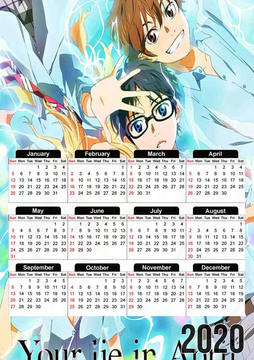 Calendrier Your lie in april