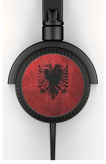 Casque Audio Stéréo Albanie Painting Flag