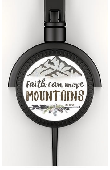 Casque Audio Stéréo Catholique - Faith can move montains Matt 17v20 Bible