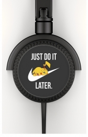 casque-blanc Nike Parody Just Do it Later X Pikachu