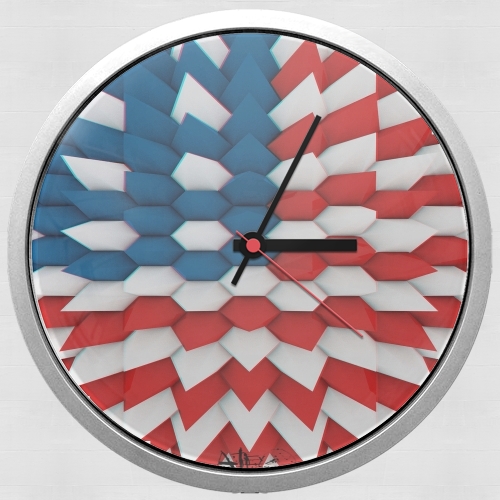Horloge 3D Poly USA flag