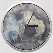 Horloge Abstract Blue Grunge Soccer