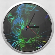 Horloge Abstract neon Leopard