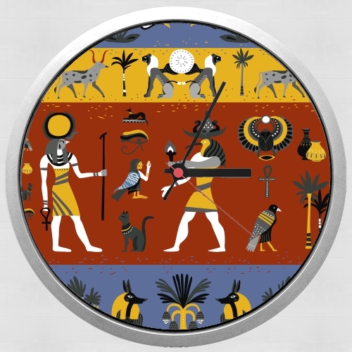 Horloge Ancient egyptian religion seamless pattern