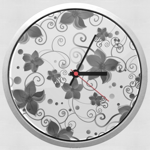 Horloge Black Flower