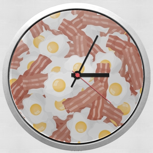 Horloge Breakfast Eggs and Bacon