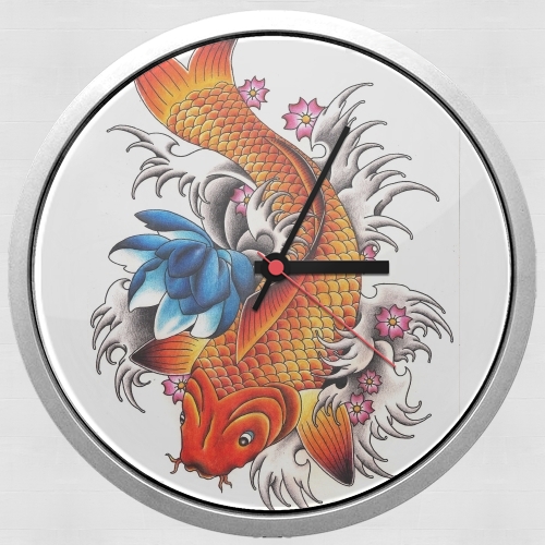 Horloge Carpe japonaise