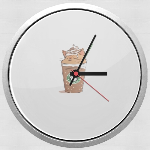 Horloge Catpuccino Caramel