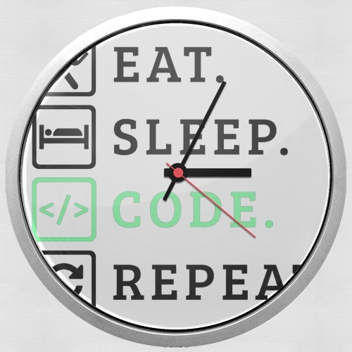 Horloge Eat Sleep Code Repeat