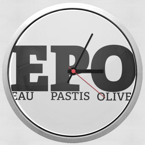Horloge EPO Eau Pastis Olive