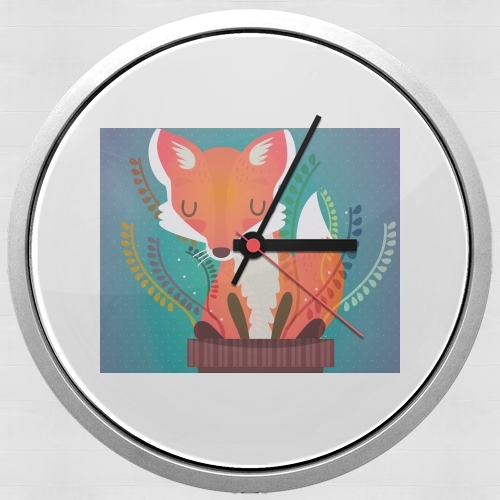 Horloge Fox in the pot