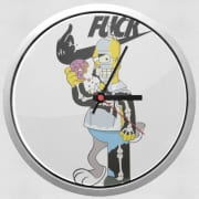 horloge-perso Home Simpson Parodie X Bender Bugs Bunny Zobmie donuts