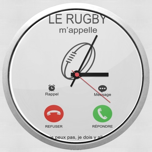 Horloge Le rugby m'appelle