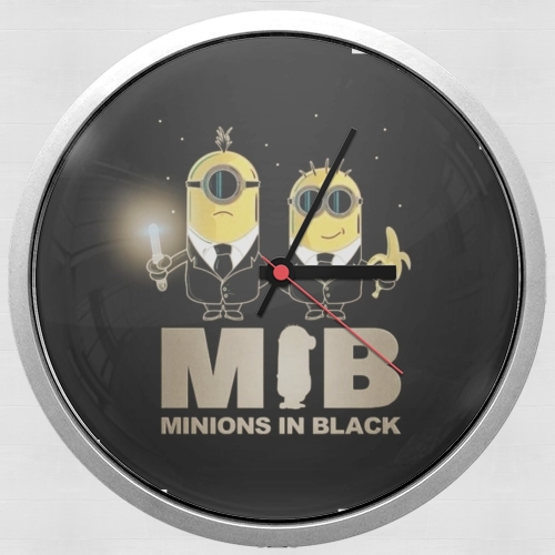 Horloge Minion in black mashup Men in black