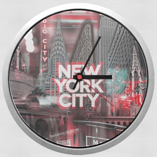 Horloge New York City II [red]