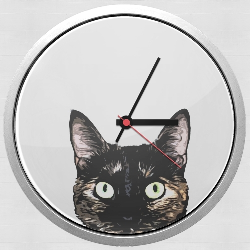 Horloge Peeking Cat