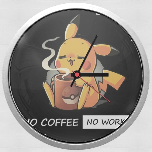 Horloge Pikachu Coffee Addict