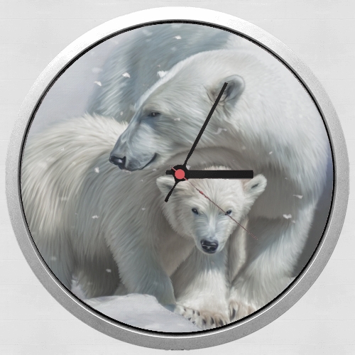Horloge Polar bear family