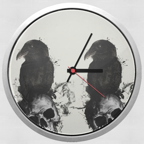 Horloge Raven and Skull