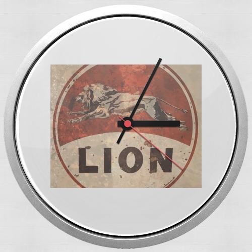 Horloge Vintage Gas Station Lion