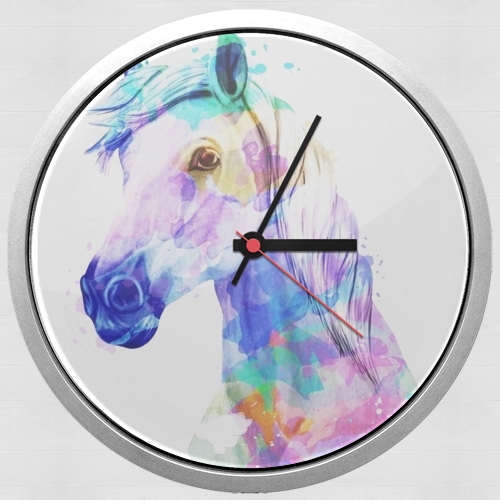 Horloge watercolor horse