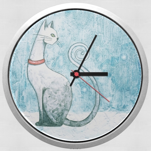 Horloge Winter Cat