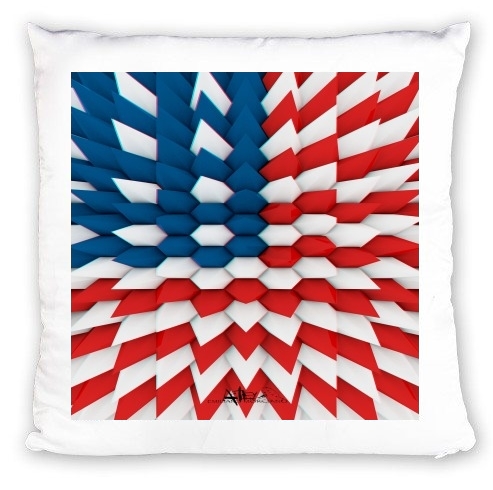 Coussin 3D Poly USA flag