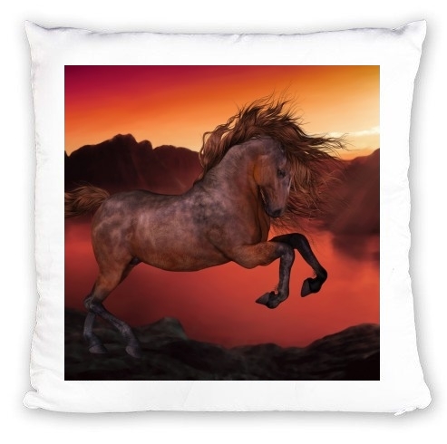 Coussin A Horse In The Sunset