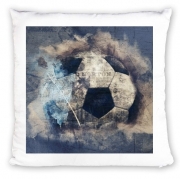 Coussin Personnalisé Abstract Blue Grunge Soccer