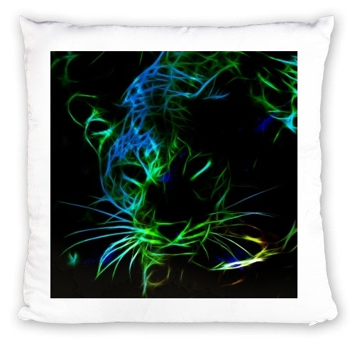 Coussin Abstract neon Leopard