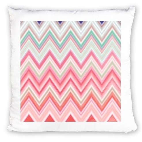 Coussin colorful chevron in pink