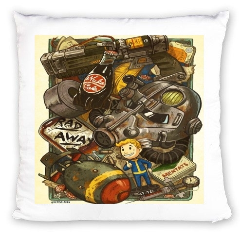Coussin Fallout Painting Nuka Coca