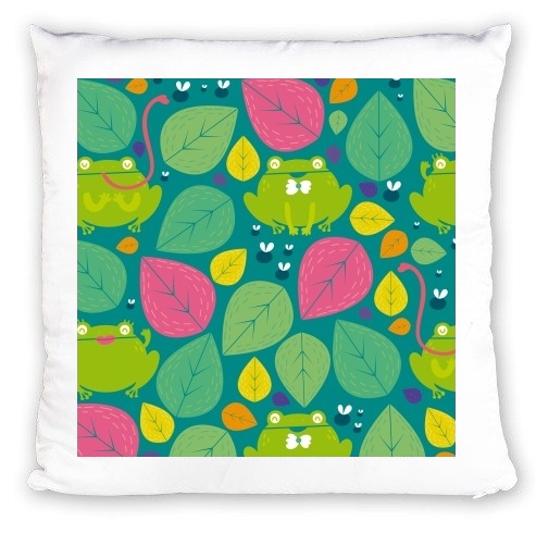 Coussin Frogs and leaves