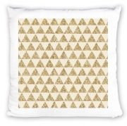 Coussin Personnalisé Glitter Triangles in Gold