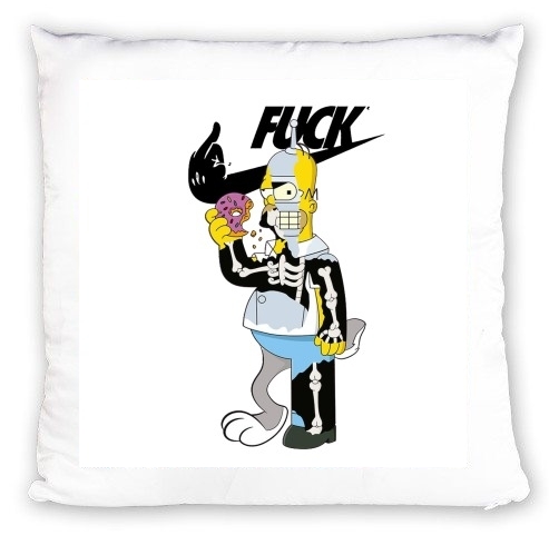 Coussin Home Simpson Parodie X Bender Bugs Bunny Zobmie donuts