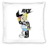coussin-personnalisable Home Simpson Parodie X Bender Bugs Bunny Zobmie donuts